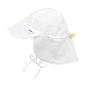 I Play white sun protection hat 9-18 months